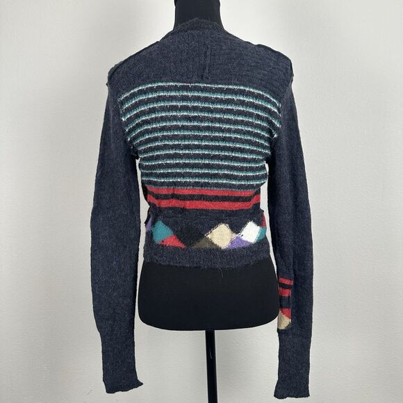 D.E.P.T. Cardigan Women Large (Fits like A Small) Wool Blend Open Front Sweater - Picture 9 of 16